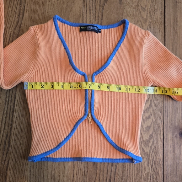 Finesse Rikey Orange Long Sleeve Top And Skirt Size XS/S - Picture 11 of 16